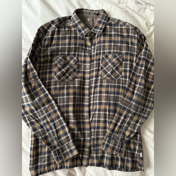 Kuhl flannel button up long sleeve - Picture 1 of 5